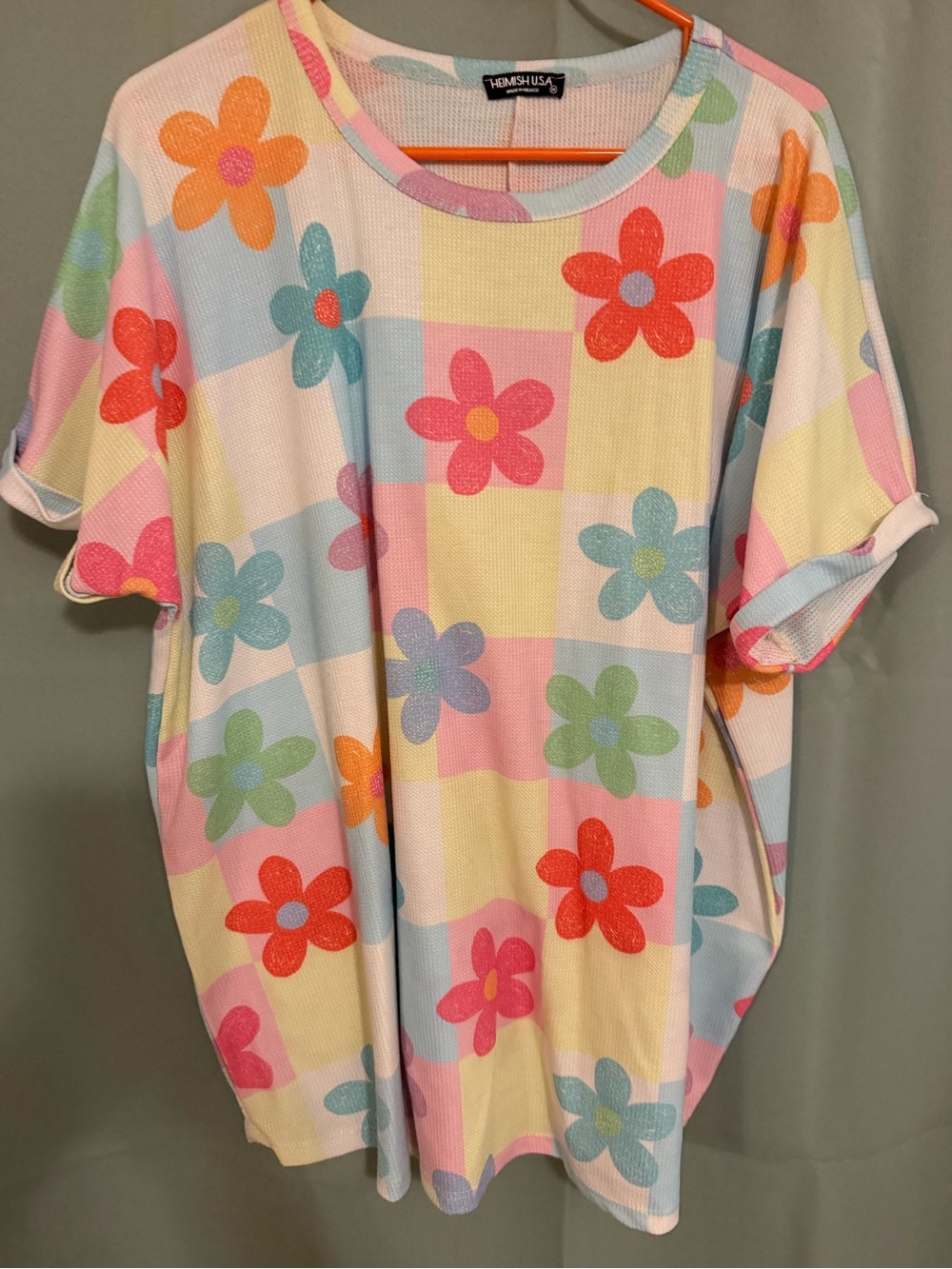 Heimish USA Pastel Floral Women's Short-Sleeve Top - Multicolor